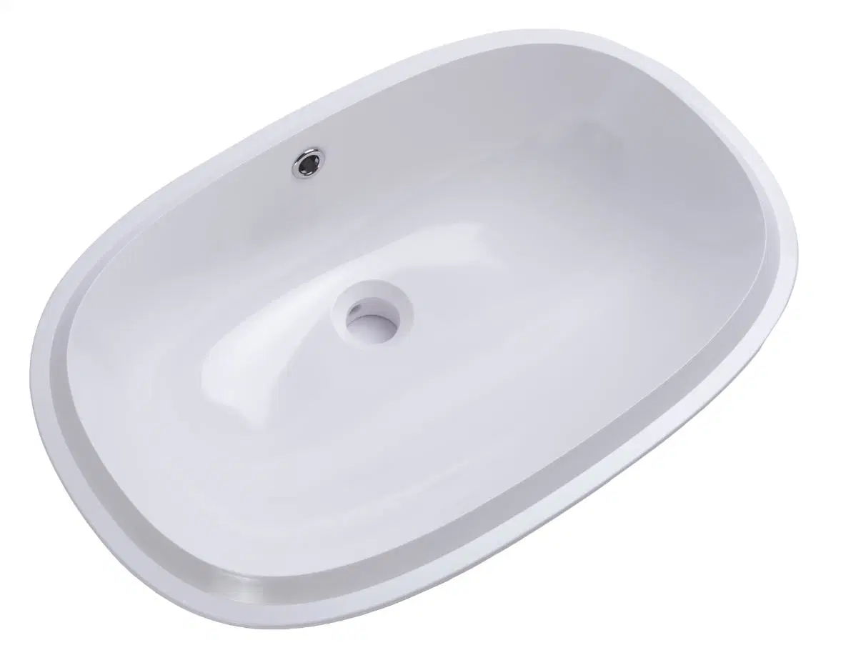 Cerámica de diseño único LAVABO lavabo del baño Cuenca de cuarto de baño de color gris mate