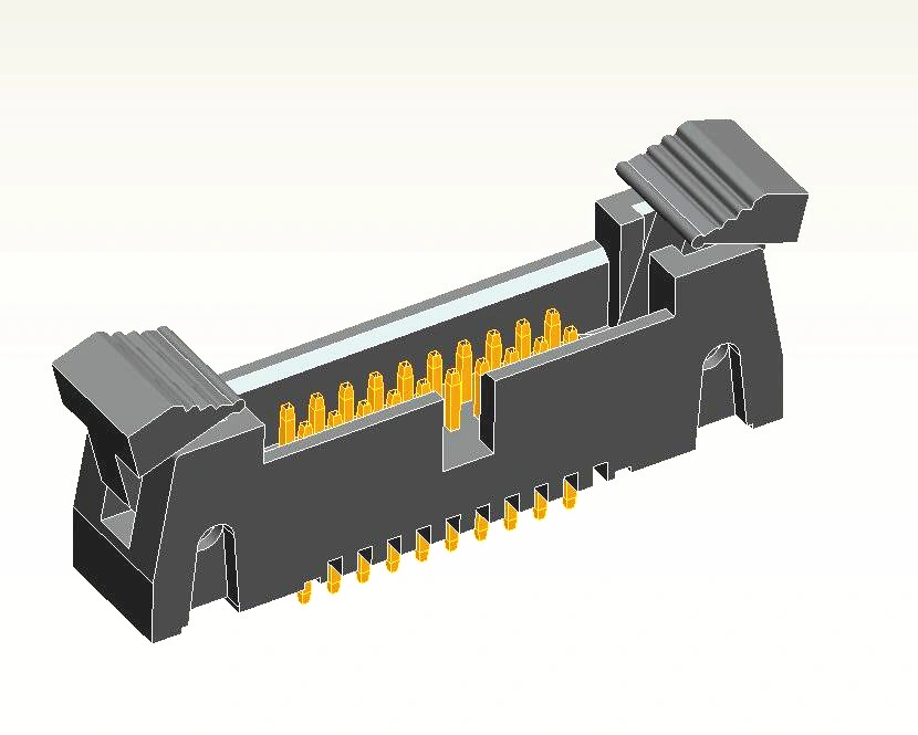 1.27mm Trava Reta Conector PCB da plataforma do conector da plataforma do Extrator