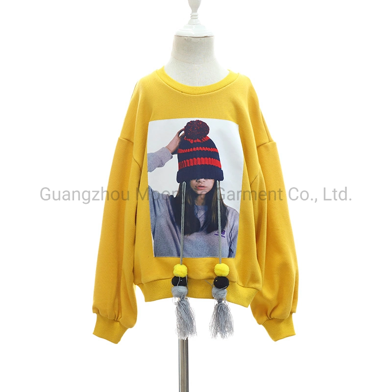 Loose Over Fit Kids Children Fashion Printed Sweatshirt for Girls Boys Clothes