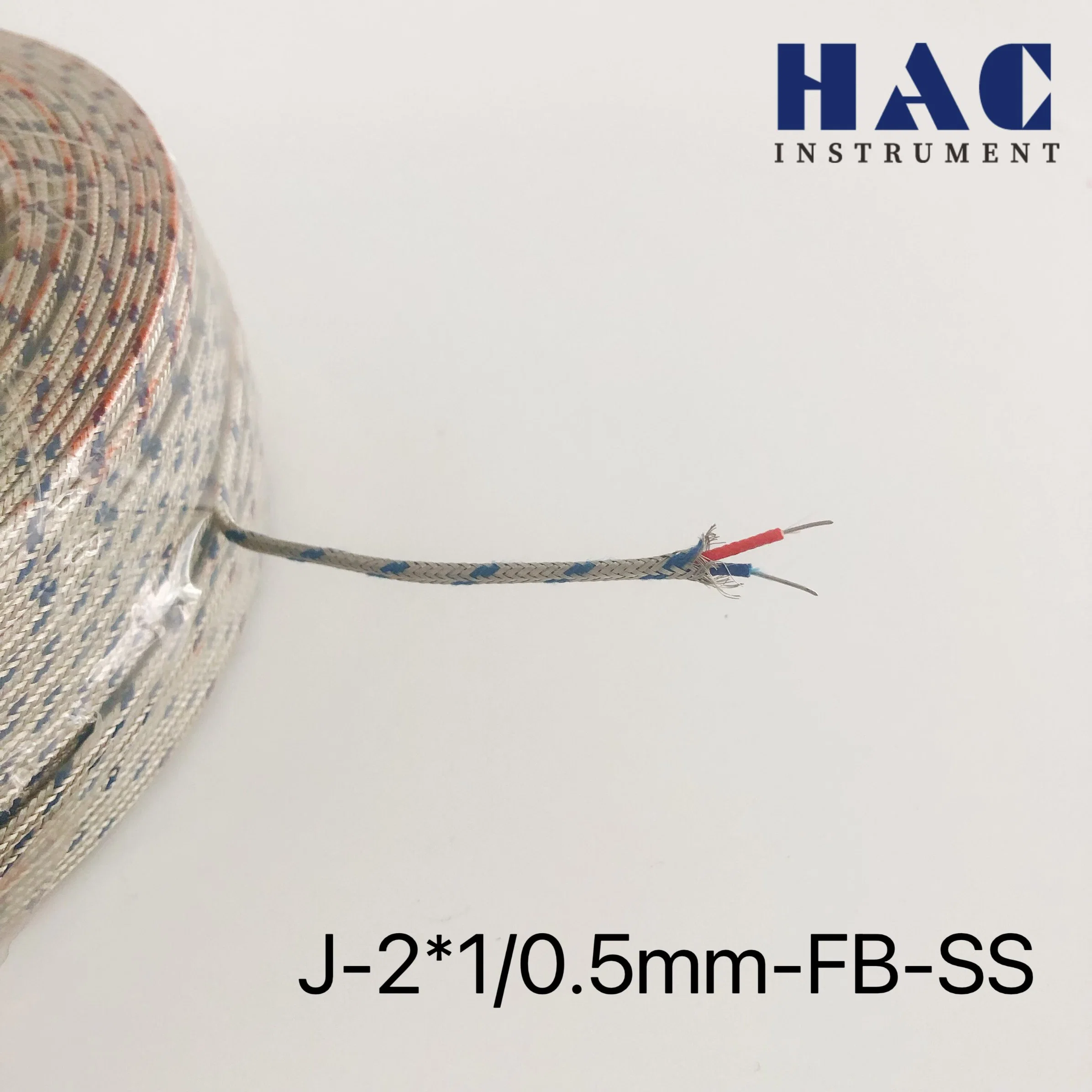 Alta precisión la extensión de termopar Cable trenzado de fibra de vidrio.