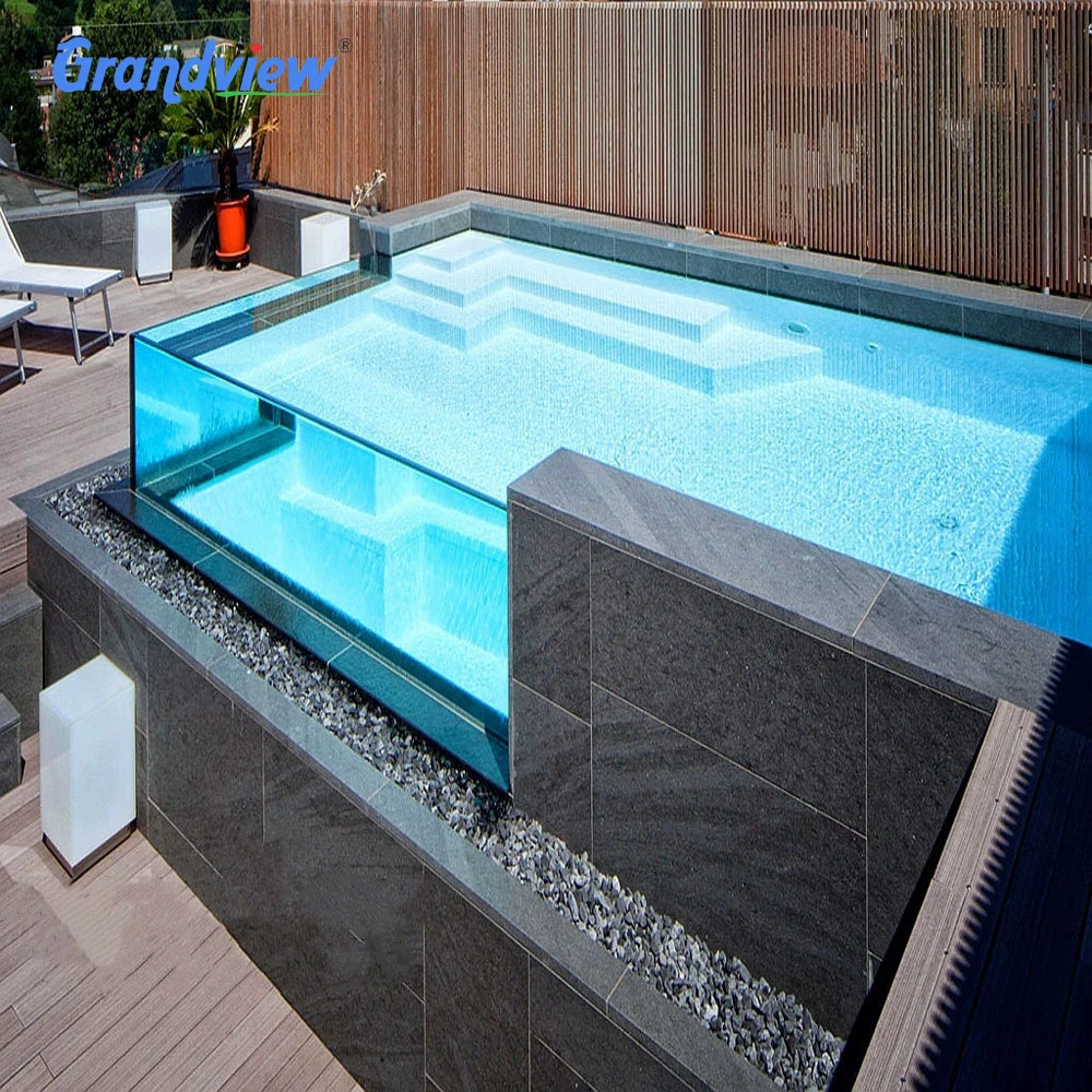 Large Plastic Infinity Endless Outdoor Acrylic Glass for Swimming Pools