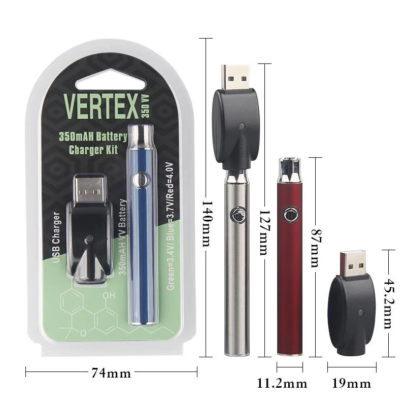 E Cigarette Vertex 350mAh Battery Charger Kit