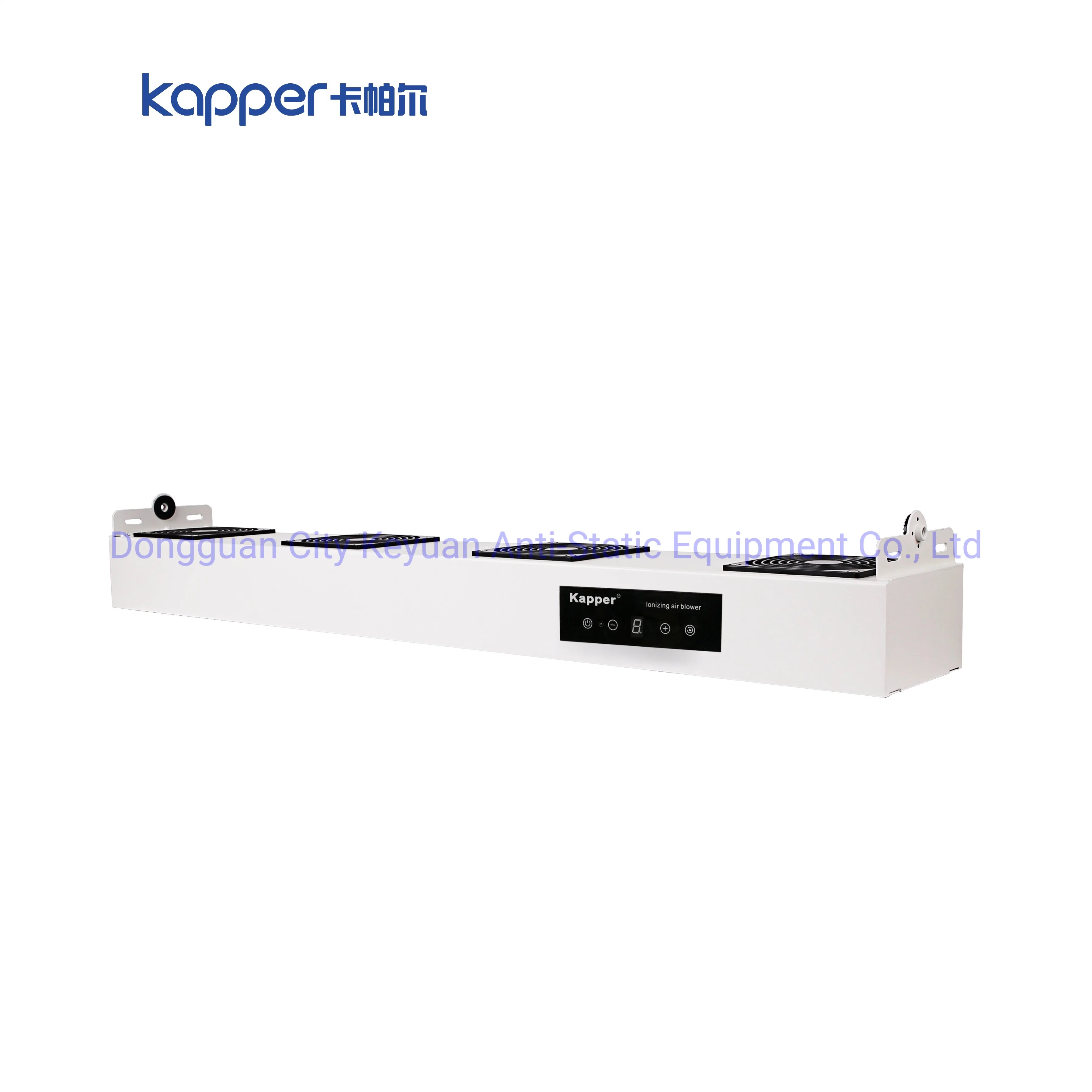 Kapper Clean Room LED Display Overhead Ionizing 4-Fan Air Blower Anti Static Eliminator
