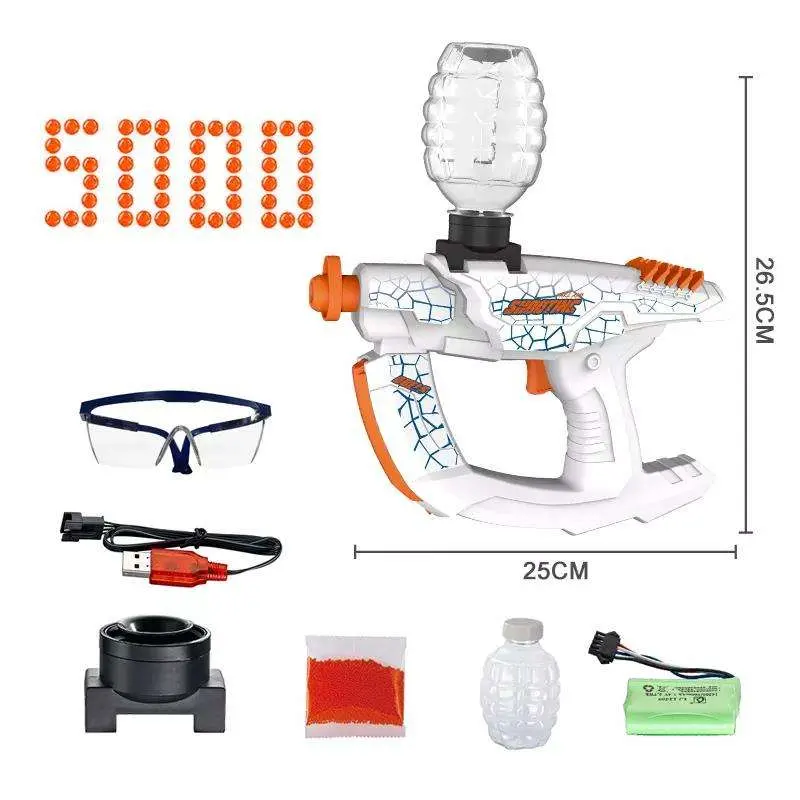 Splatter Ball Gun Gel Guns Gel Ball Blaster Full Auto Gel Gun Blaster Electric Water Ball Blaster Water Gun Toy for Kids and Adults