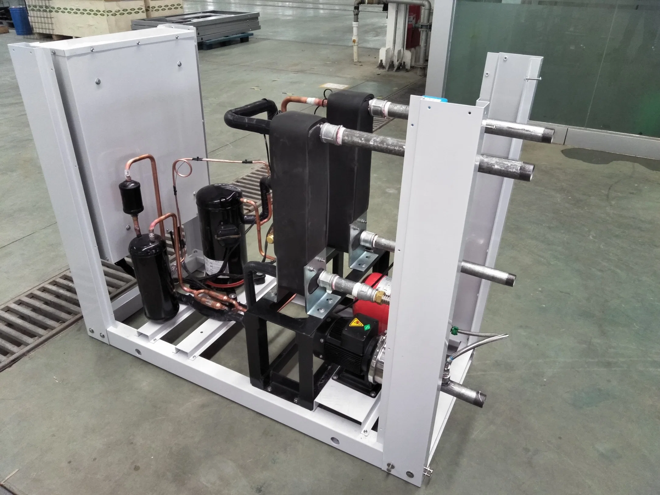 Air Conditioning Manufactures R410A Water Cooled Scroll Compressor Chiller and Heat Pump