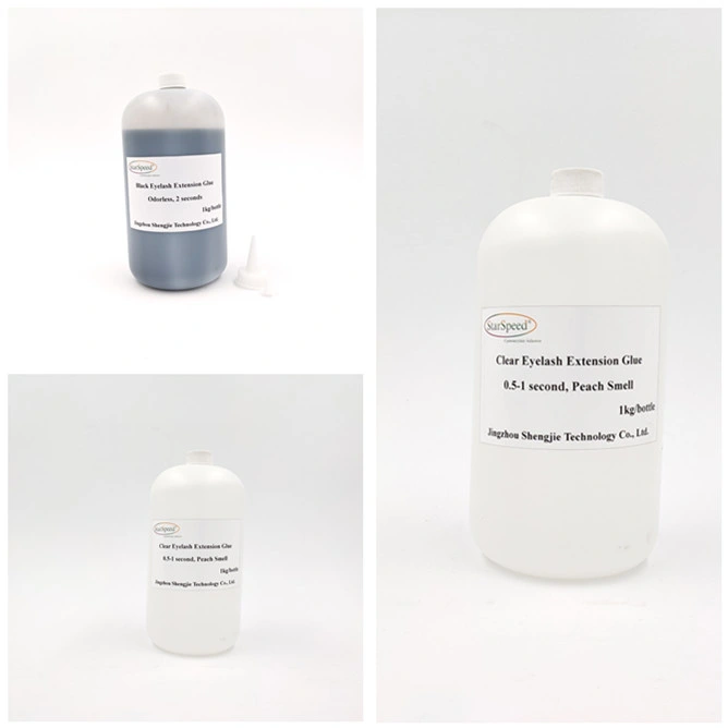 1L Bottle 2 Sec Fast Dry Low Smell Long Lasting Customized Private Label Eyelash Extension Glue