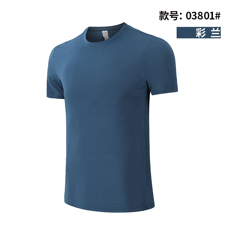 Spring Summer Sport T shirt tee-shirts à séchage rapide de remise en forme Salle de gym pour les hommes