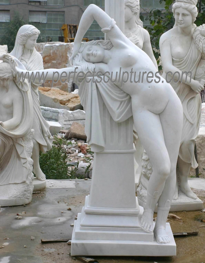 Escultura Estátua esculpida em pedra escultura em mármore para decoração de jardim (SY-X1139)