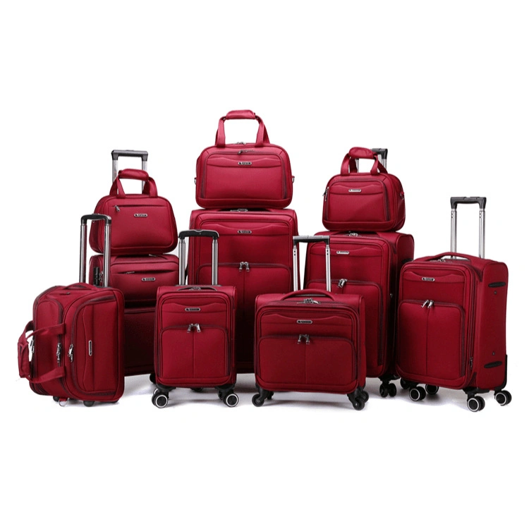 Customized 18/20/24/28/30inch Soft Trolley 5 PCS Luggage Set with Travel Bag and Cosmetic Bag