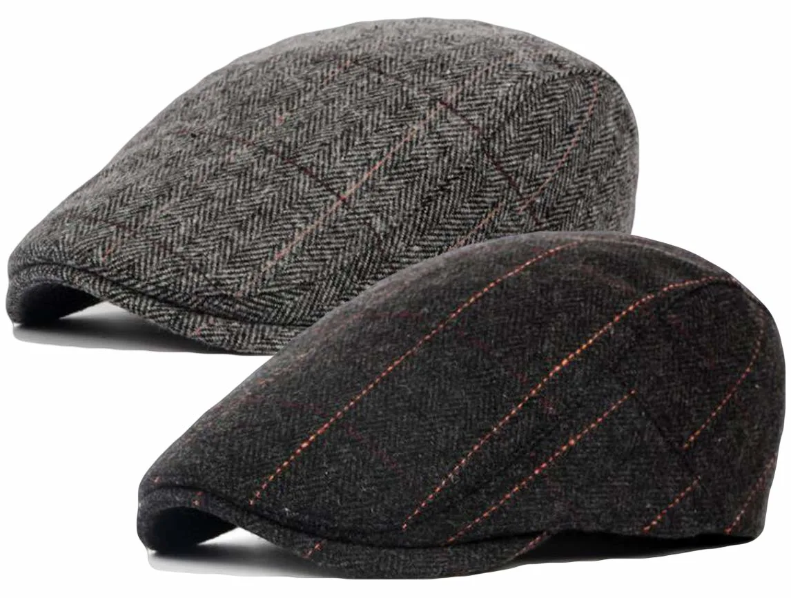 Men's Cotton Flat Cap Newsboy Hat