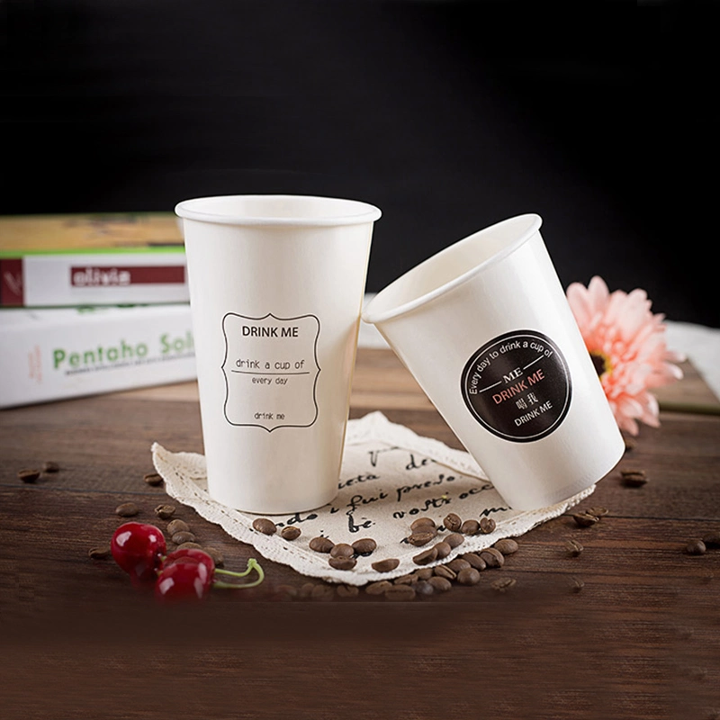 8oz 12oz Disposable Take out Hot Coffee Paper Cups