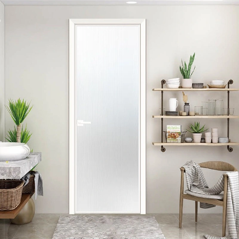 Hot Sale Slim Narrow Frame Glass Door Interior Casement Aluminum Toilet Bedroom Doors