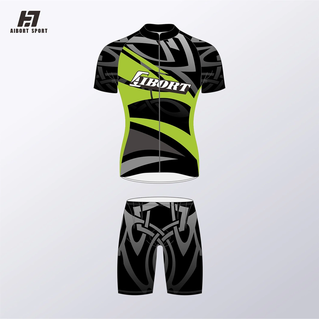 Aibort New Customize High quality/High cost performance  OEM Custom Sublimation Printing Bicycle Shirt Jersey Cycling Wear