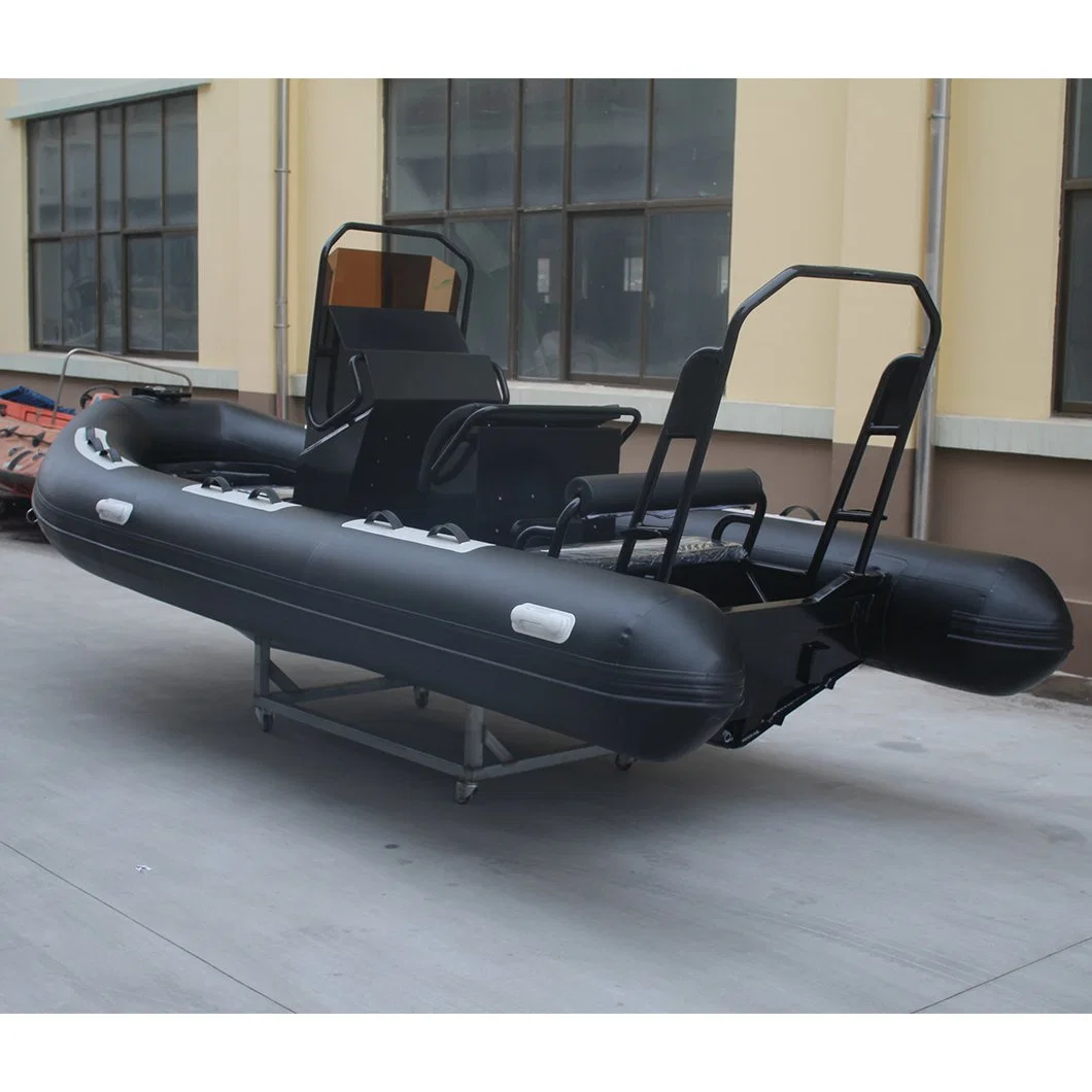 Aluminum Hull Rib 500 Rigid Inflatable Boat with Outboard Motor