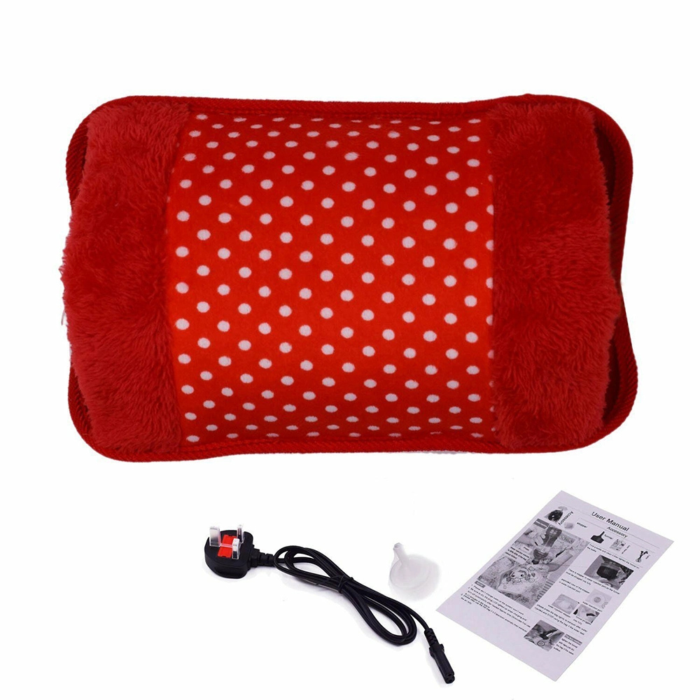 Wholesale/Supplier Soft Fleece 1000ml Plug in Rechargeable Electric Hot Water Bottle with Ce