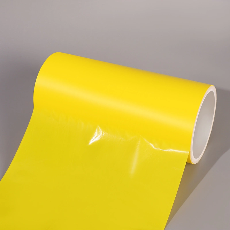 Factory Direct Sales Size Customized Yellow Silicone Release Film Pet Material