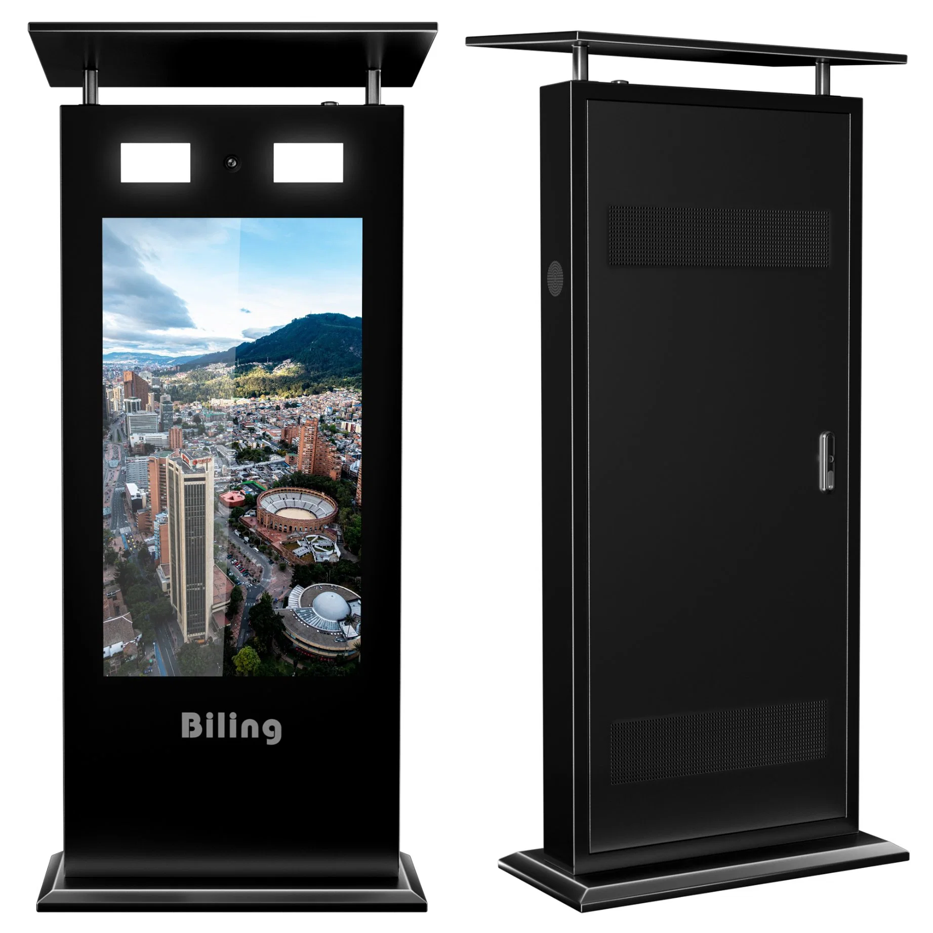 43 Zoll Wasserdicht IP65 Bodenstativ Interaktive Outdoor Digital Signage/Werbung Kiosk-Anzeige