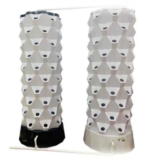 Vertical Cultivation Column Hydroponic Growing System Tower with 80 Holes for Plants