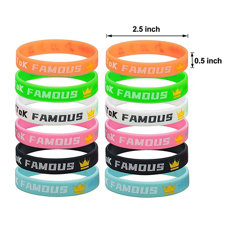 Silicone Bracelet Custom Party Gift Promotional Gifts Bracelets for Girls and Boys