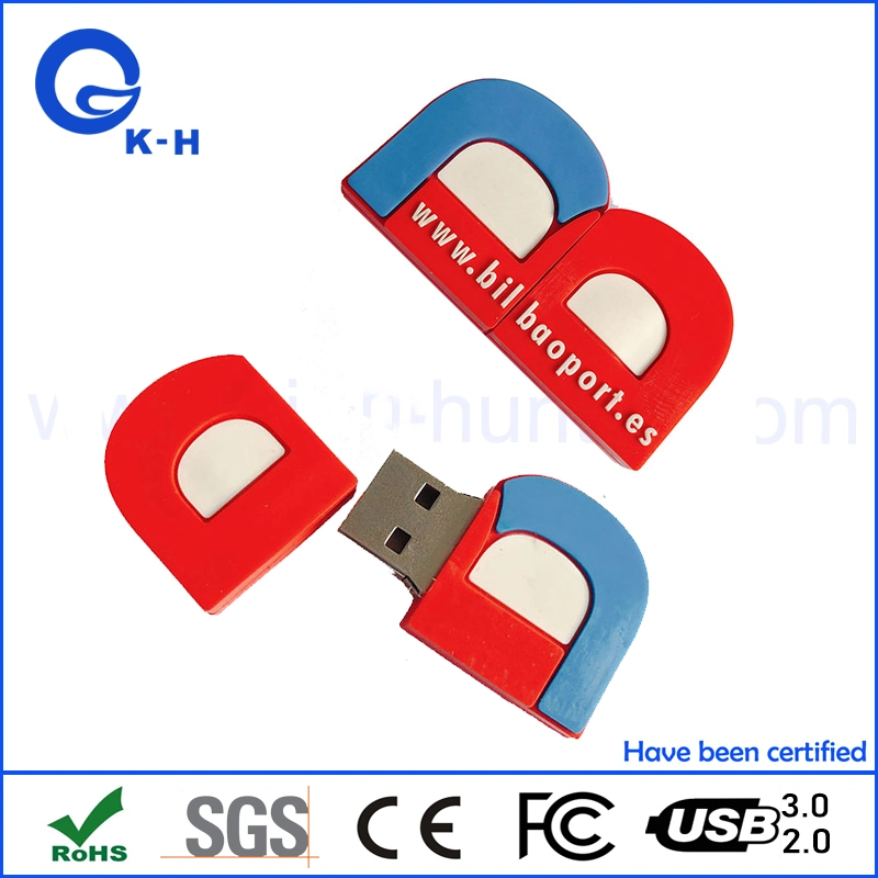 PVC Material Custom USB Flash Memory Drive 4GB 2GB