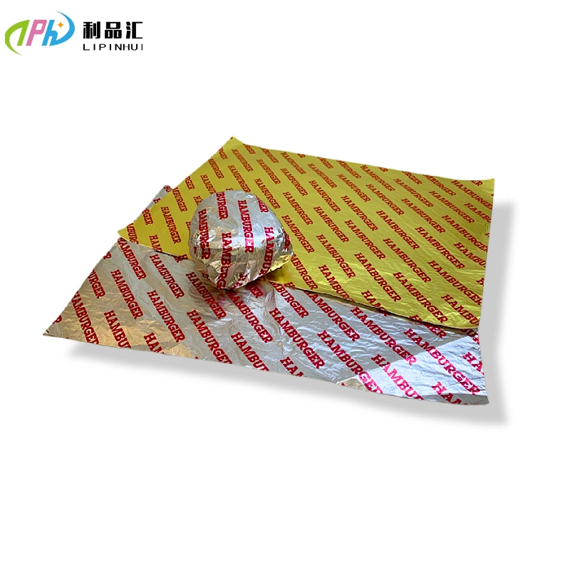 Laminated Paper Popular Kitchen Food Grade Aluminum Foil Sheet Pre Cut Paper Sheets Soft Printed Aluminium Foil for Food Packaging