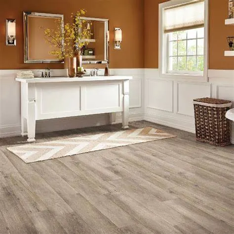 Original Factory Rigid Core Limed Oak Water Proof IXPE EVA Cork Eir Rigid Fishbone Click Chevron Spc Vinyl Flooring