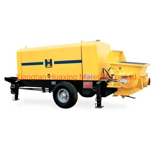 CE Certificated Hbt50 Mini Concrete Trailer Pump with 100m Pipelines for Free