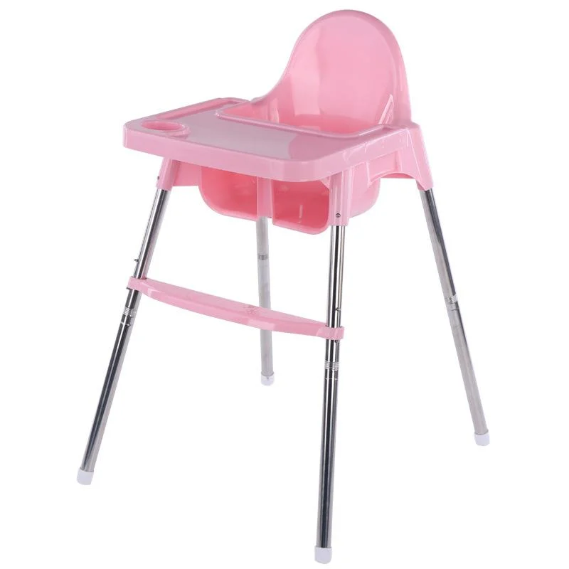 High Foot Plastic Non-Slip Protective Dining Chair for Babies and Children