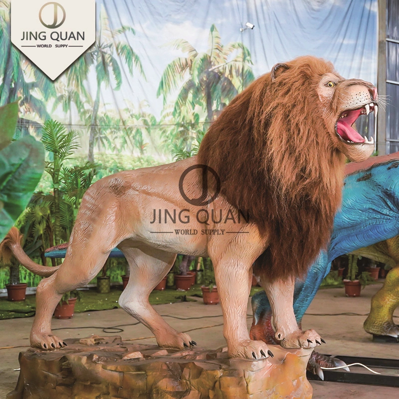 Professional Animatronics Lion Manufacturer Big Lion Toys Park Design Animatronics Outdoor Lion Life Size