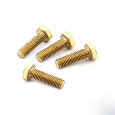 DIN933 Brass Full Thread Hexagon Head Bolt M6*20