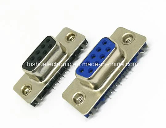 Direct Manufacturer Right Angle 9p Slim D-SUB Connector