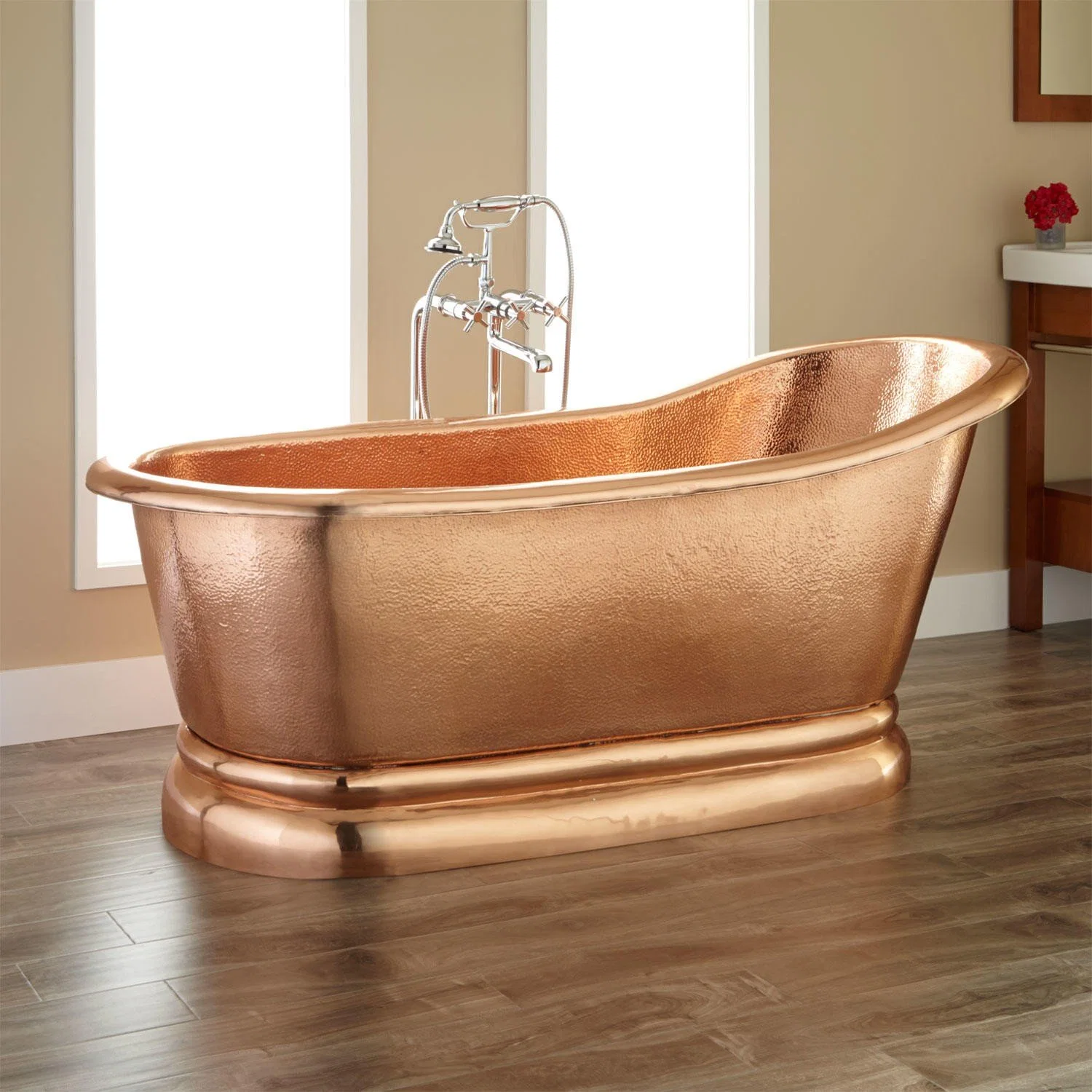 Customized High Polishing Solid Golden Brass Bathtub on Sale
