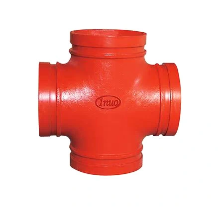 1nuo UL/FM Promotion Grooved Pipe Fittings Ductile Iron Equal Cross 114 165 168mm 300psi 2.07MPa Pipelines Connect