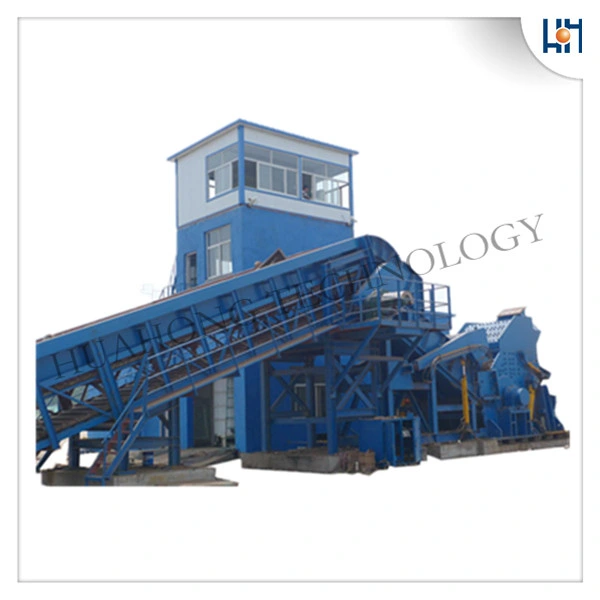 Monthly Deals Hydraulic Scrap Steel Shredding Recycling Machine Metal Waste Car Shell Aluminum Shredder Huahong Psx-6080