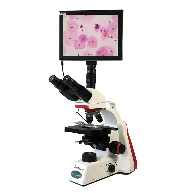 Microscópio ótico biológico trinocular para Lab BMC100-A3