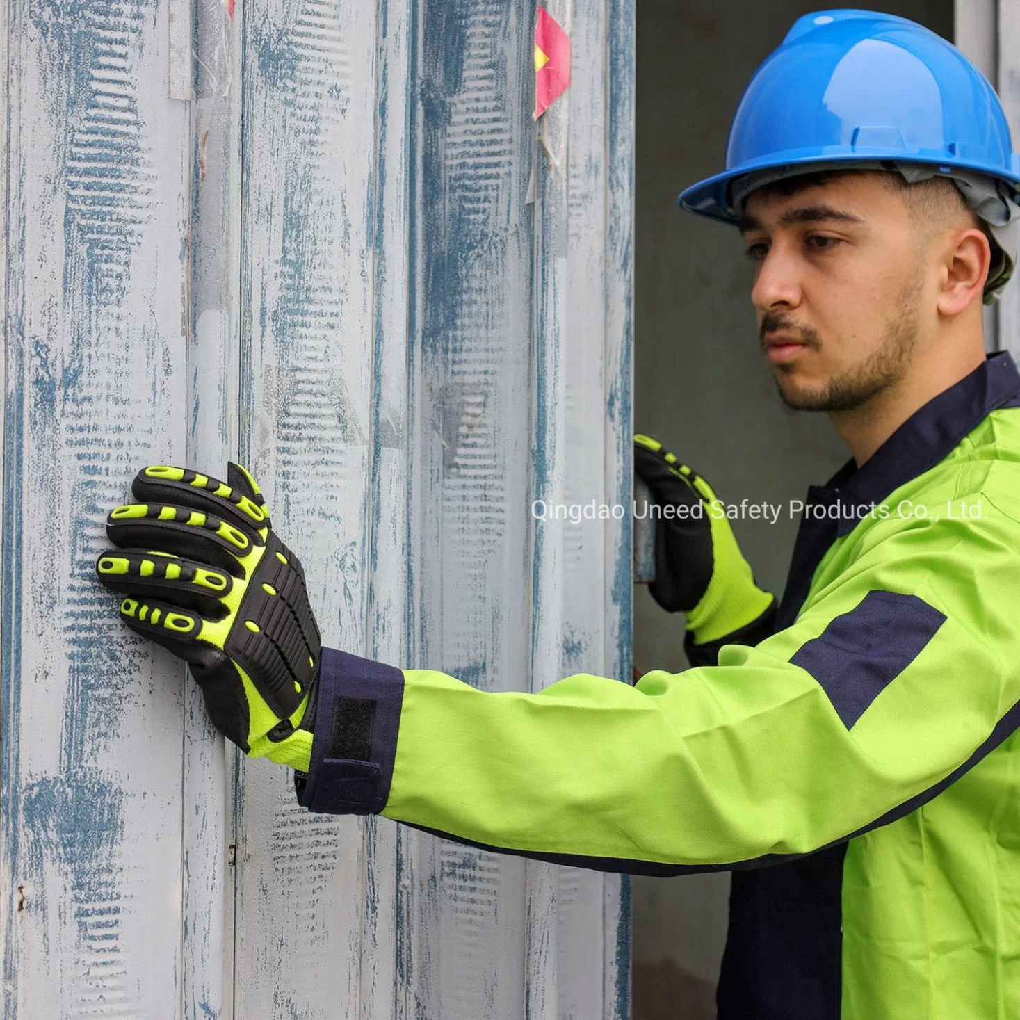 20.21 China Wholesale TPR de protección contra impacto en la parte posterior de la seguridad Guantes de mano de obra