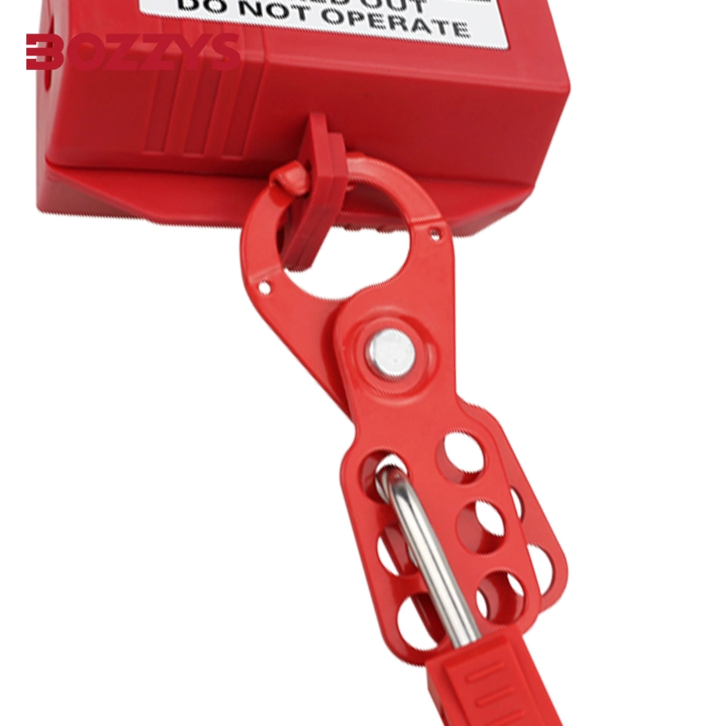 Resistant to High Temperature, Corrosion Economic Steel Locks Hasp with Red Nylon Coated Body