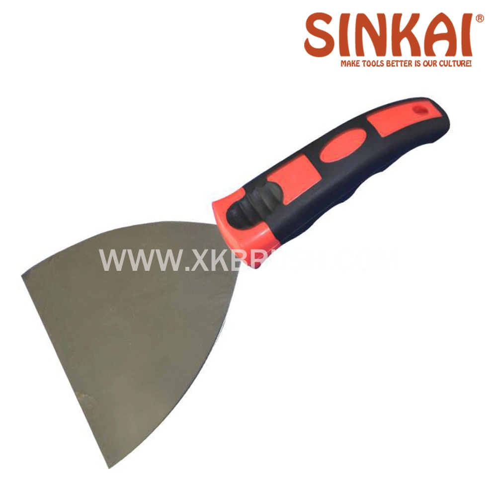 Stainless Steel/Carbon Steel Putty Knife Wooden Handle and Rubber Handle