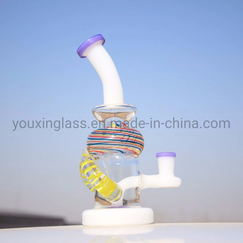 New Product Glass Smoking Water Pipe Glass Bubbler Multicolored