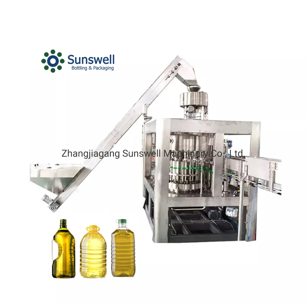 Rotary Volumetric Automated Oil Bottling Line Oil Filling Machine with High Quality