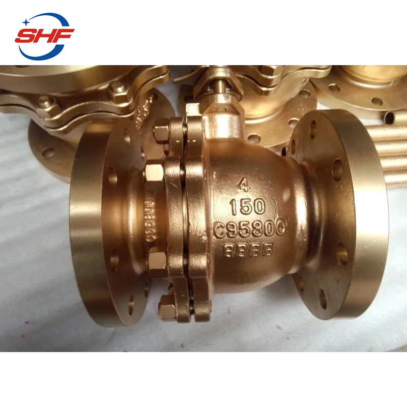 API 608 150lb 1/2" - 8" Bronze C95800 Flanged Ball Valve