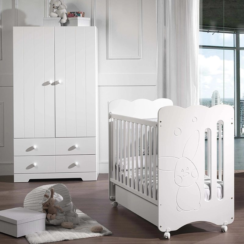 Crib Multi-Functional Wood Convertible Crib Newborn Baby Furniture Cot