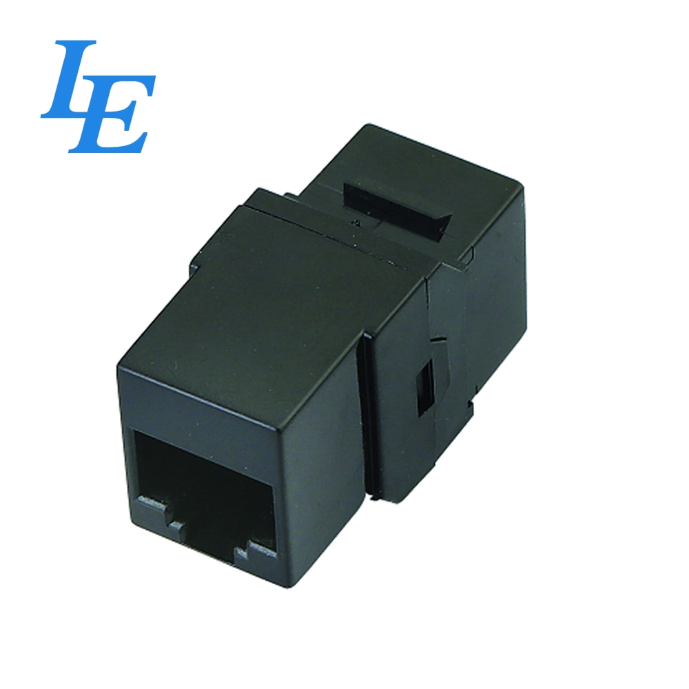 Black High quality/High cost performance CAT6 UTP Inline Coupler Network Keystone Jack