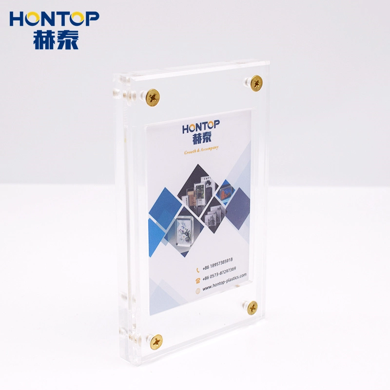 New Arrived Transparent Elegant Double Sided Magnetic Wedding Decorative Clear Acrylic Photo Frame