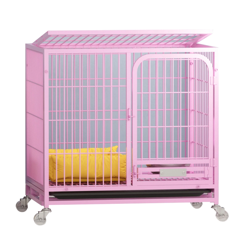 Metal Durable Dog Interior Kennels jaulas Galvanized tubo de mascotas Crate Jaula con Skylight