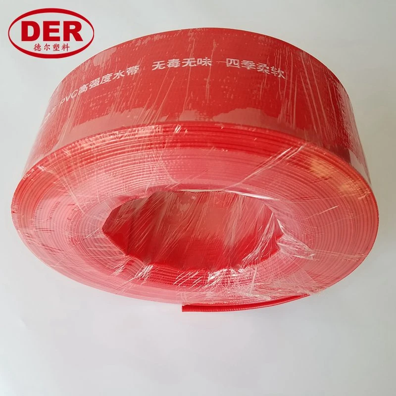 1/ 2/2,5/ 3/ 4inch PVC-Agrarrohr, rot/blau/gelb Pumpe Layflat Entlastung Wasser Garten Schlauch