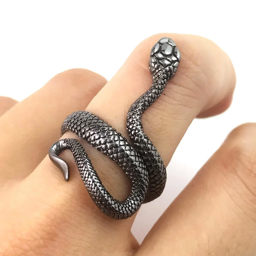 Exclusivo Anillo de alta calidad de la serpiente de aleación de los hombres joyas para Mujeres Hombres