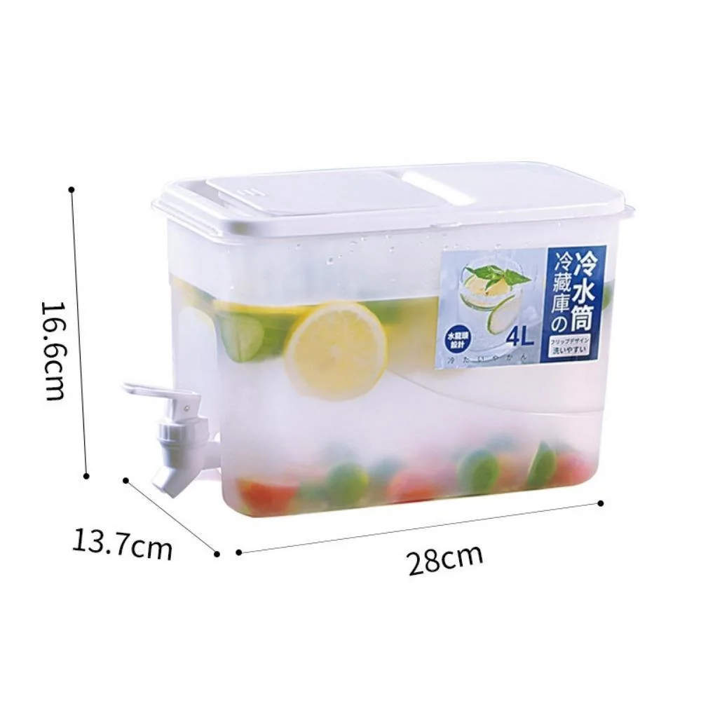 4L Water Container with Faucet Fresh Fruit Drink Dispenser Esg20849