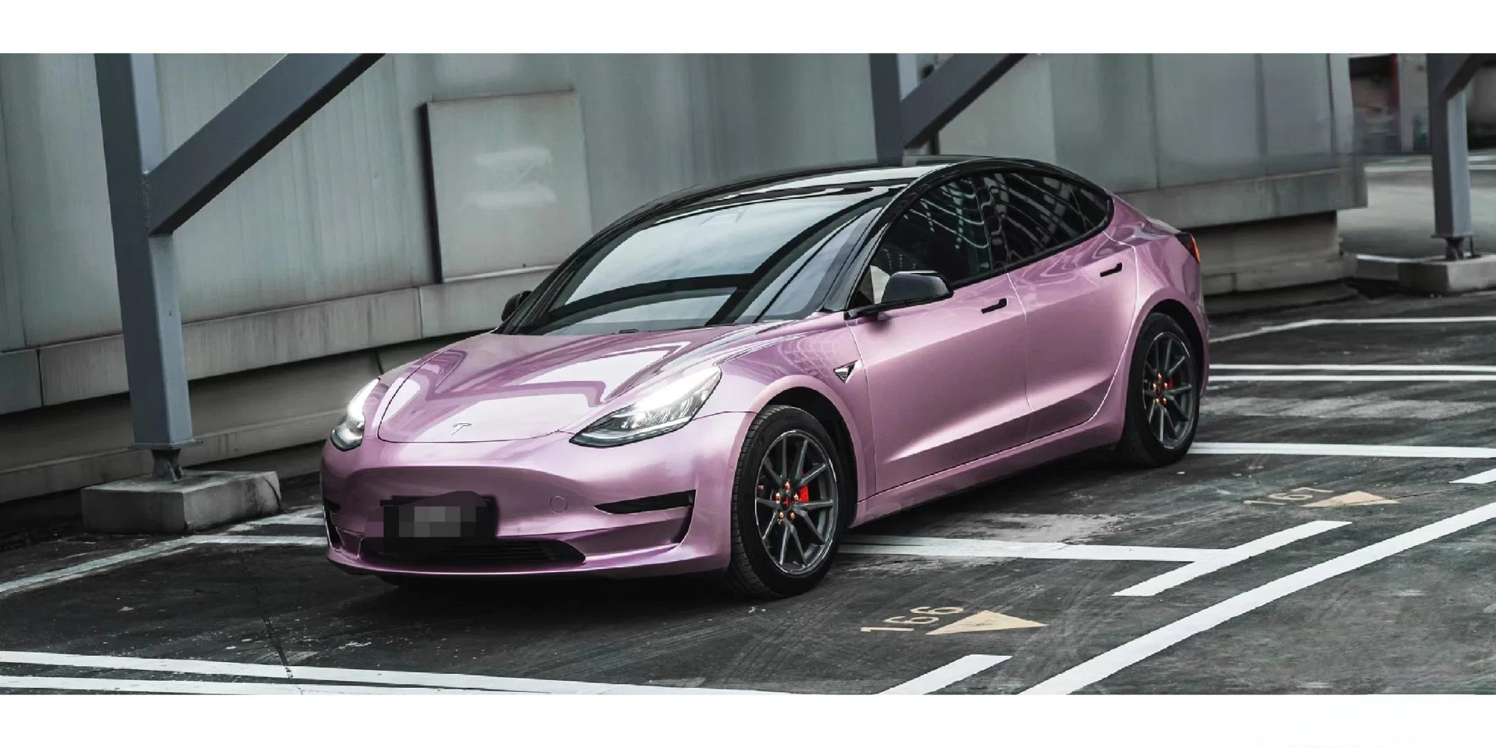 Gloss Liquid Metal Pink Vinyl Car Wrap Film Car Stickers Car Wrapping