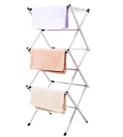 Sèche-linge pliable rack roulant de stockage de linge en plastique crochet de manteau